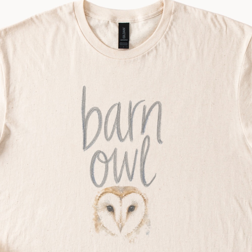 Barn Owl Watching Over Tee